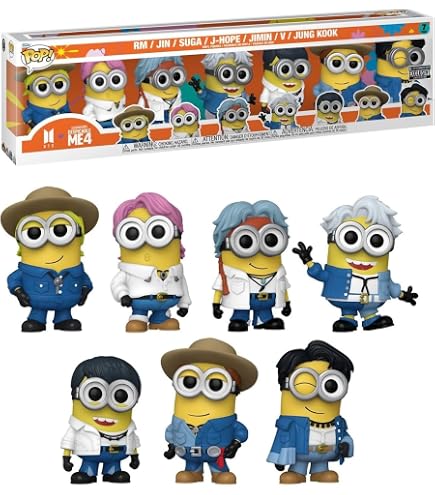 BTS - BTS Dynamite Exclusive Pop! Vinyl 7-Pack Figure | Amazon.com.br